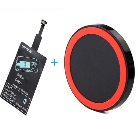 Round Qi Wireless Charging Kit Charger Adapter Receptor Pad Coil Receiver For iPhone8 X/5/6/7 Huawei Xiaomi All Android Phones ► Photo 1/6