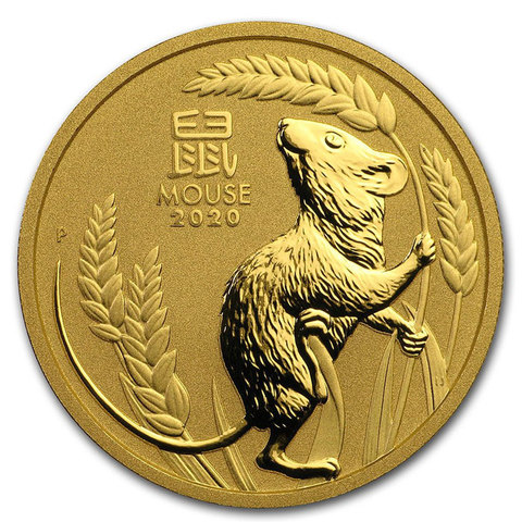 Year of Mouse Australia 1oz Silver Gold Coin 2022 Commemorative Gold Silver Plated Coins Drop Shipping Gifts ► Photo 1/3