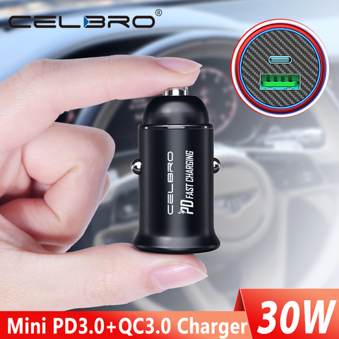 Quick Charge 4.0 3.0 USB PD Car Charger For iPhone 11 pro Max Samsung S20 Ultra Huawei QC4.0 PD Fast Charging Car Phone Charger ► Photo 1/6