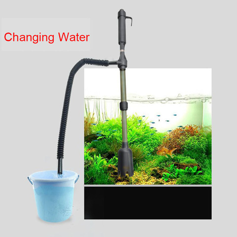 Battery Powered Aquarium Gravel Cleaner Fish Tank Siphon Water Change Cleaning Filter Water Changer Pump Sand Hose Tube ► Photo 1/6