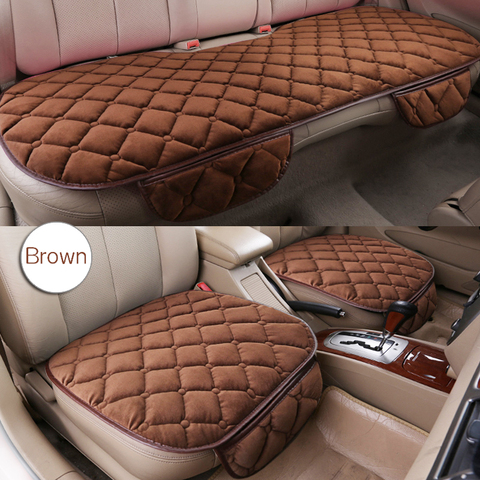 Linen Fabric Car Seat Cover Four Seasons Front Rear Flax Cushion Breathable Protector Mat Pad Auto accessories Universal Size ► Photo 1/6