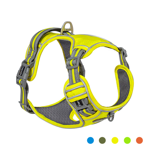 Reflective Nylon pet Dog Harness All Weather Service Dog Ves Padded Adjustable Safety Vehicular Lead For large medium small Dogs ► Photo 1/6