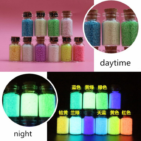 10g Glow In The Dark Luminous Party Bright Noctilucent Sand Paint Toys Star Bottle DIY Fluorescent Christmas Gift ► Photo 1/6