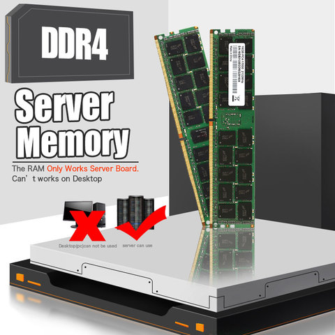 JINGSHA DDR4 ECC REG Memory 4GB 8GB 16GB 32GB RAM 2133MHZ 2400MHZ Server Memory Support X99 Motherboard And X99dual Main Board ► Photo 1/6