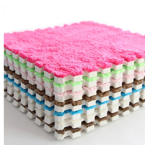 10/12/30 Pcs DIY 30*30*1cm Living Room bedroom Children Kids Soft Carpet Magic Patchwork Jigsaw Splice Heads  Baby Climbing Mat ► Photo 1/6