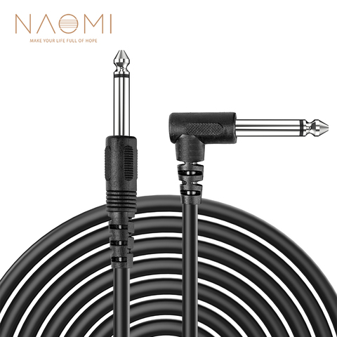 NAOMI 10FT 3M Guitar Amplifier Cable Cord guitar Guitar Instrument Black Guitar Parts Accessories New ► Photo 1/6