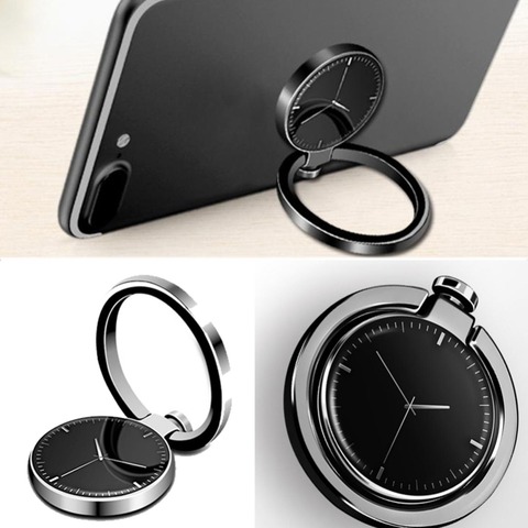 Luxury Metal Mobile Phone Socket Holder Love Shape Universal Telephone Finger Ring Holder Magnetic Car Bracket Stand Accessories ► Photo 1/6