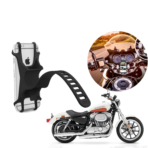 support smartphone telephone moto Motorbike Bicycle Silicone Mobile Phone Holder Mount For Motorcycle Bike iphone Xiaomi Samsung ► Photo 1/6