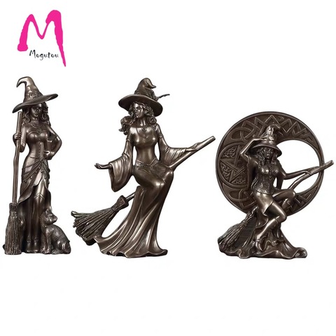 [MGT] Europe and the United States retro creative modern minimalist home accessories personality witch craft ornaments statue ► Photo 1/6