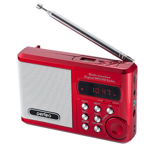 Радиоприемник Perfeo мини-аудио Sound Ranger, УКВ+FM, MP3 (USB/TF), USB-audio, BL-5C 1000mAh ► Photo 1/4