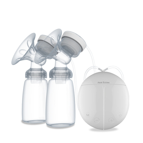 Double Electric Breast Pump With Milk Bottle Infant USB BPA free Powerful Breast Pumps Baby Breast Feeding ► Photo 1/5