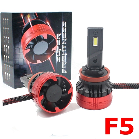 F5 LED Headlights Bulb 110W 20000LM H7 H11 H8 9005 9006 H1 LED Bulbs LED H7 headlight kit  Fog Light H4 H7 H13 moto LED Headlamp ► Photo 1/5