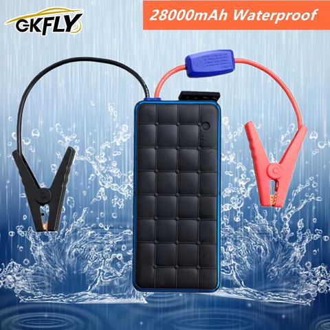 GKFLY Waterproof 28000mAh Car Jump Starter Power Bank 12V 1000A Portable Starting Device Car Charger For Petrol 8.0L Diesel 6.0L ► Photo 1/6