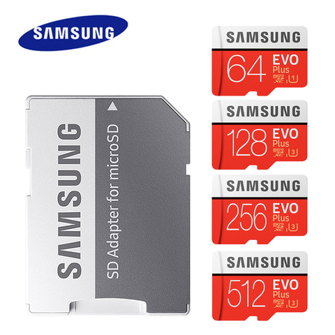 SAMSUNG Memory Card 512GB 256GB High Speed 100MB/s Micro SD Class 10 U3 TF/SD Cards Trans Flash SDXC 128GB 64GB U1 Micro SD Card ► Photo 1/6