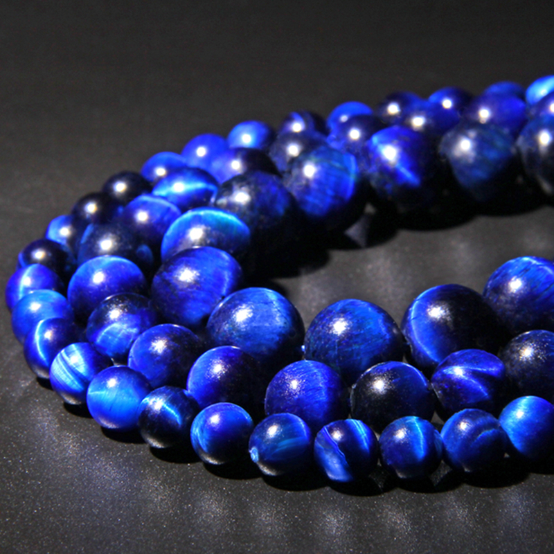 Natural Lapis lazuli Gemstone Round Spacer Loose Beads 4/6/8MM 15" Blue 