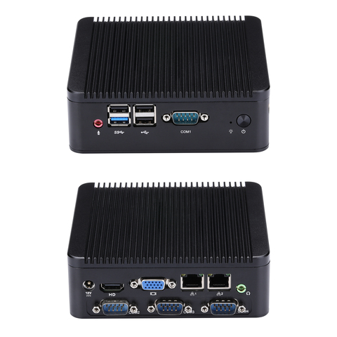 FAST 4 RS232 MINI PC J1800 J1900 mini living room PC / HTPC host / industrial computer Celeron Quad-Core ► Photo 1/6