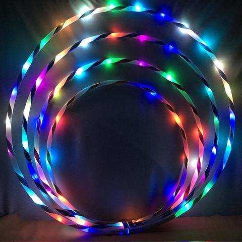 Dadaism Fitness Circle Performing Arts LED Light Abdominal Fat Loss Foldable Sport Hoop Gym Fitness Equipments ► Photo 1/6