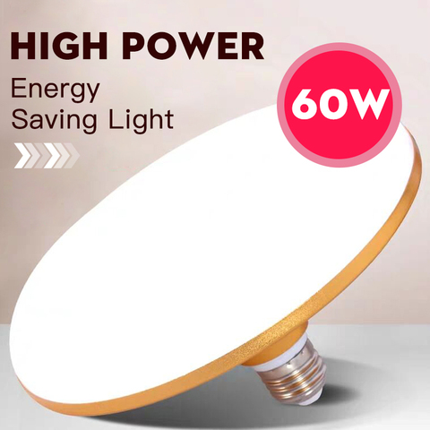 E27 Led Bulb 220V Led Lamp 15W 20W 30W 50W 60W 40W UFO Leds Lights Bulb for Home Lighting Table Lamps Kitchen Garage Light ► Photo 1/6