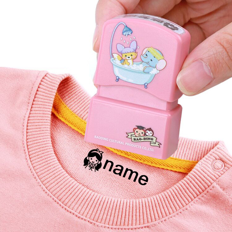 Custom Name Stamp for Clothing Kids Personalized Stamps School Label Fabric  Stamp, Waterproof Wash Not Faded Labels name toy - AliExpress