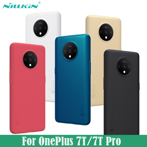 Cover for OnePlus 7T Pro Case Nillkin Super Frosted Shield Hard PC Black Back Cover Phone Protector Case for OnePlus7T ► Photo 1/6