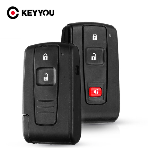 KEYYOU 2/3 Buttons For Toyota Prius 2004 2005 2006 2007 2008 2009 Corolla Verso Camry Key Cover Smart Remote Car Key Shell Case ► Photo 1/6