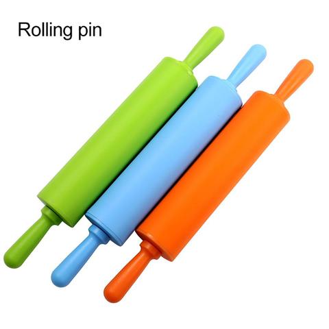 Silicone Rolling Pin Non-stick Dough Cookie Biscuit Pizza Roller Baking Tool ► Photo 1/5