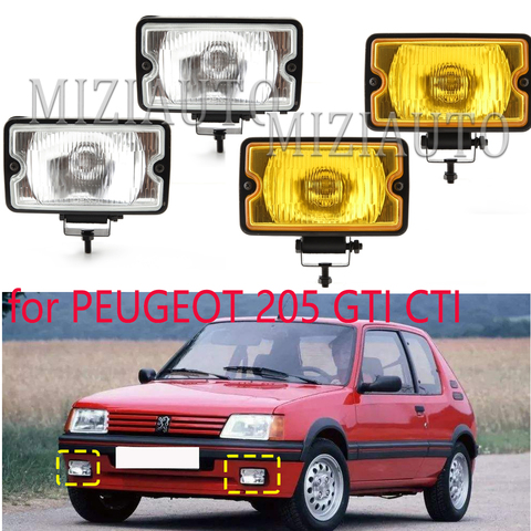 Front Fog Light Spotlight Spotlamp Driving Light for PEUGEOT 205 GTI CTI 106 306 Mi16 H3 Fog Lights Halogen Fog Lamps ► Photo 1/6