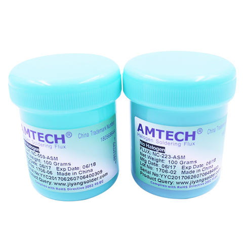 New AMTECH RMA-223 + NC-559 100g Leaded BGA Solder Paste No-Clean BGA Reballing Solder Rework Repair Soldering Flux Paste Tools ► Photo 1/4