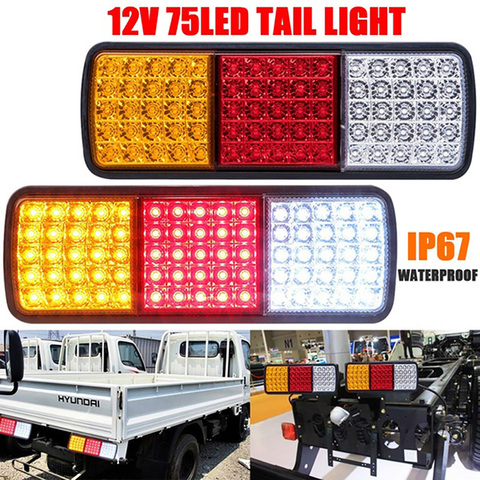 1Pc 12V 20LED Turn Indiactor Boat ATV Truck Trailer Lamp Car Auto Stop Rear Tail Light Brake Reverse Light ► Photo 1/6