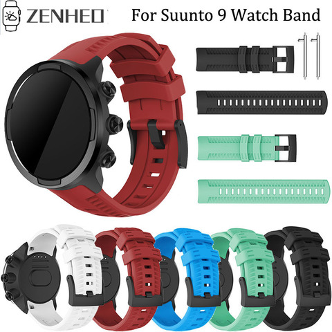 Silicone Strap Replacement Watch Band Wrist Strap Bracelet for Suunto 9 Spartan Sport Wrist HR Baro Smart Watch Band ► Photo 1/6