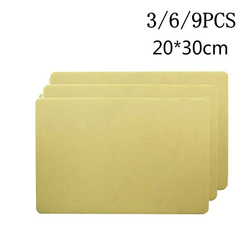 3/6/9pcs 20*30*0.3cm Tattoo Practice Fake Skin Sheet Double Side Blank Tattoo Practice Skin skin practice Big size practice skin ► Photo 1/5