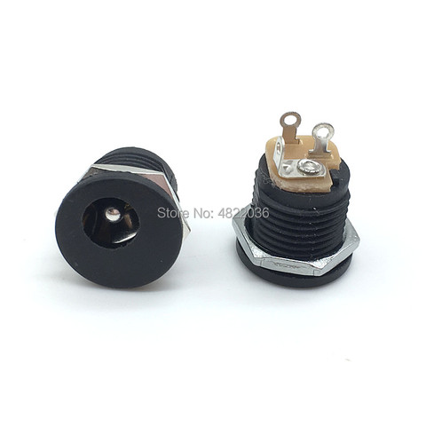 10Pcs DC-022 5.5-2.1/2.5mm DC Power Socket/ DC Connector Panel Mounting DC022 5.5x2.1mm 5.5x2.5mm ► Photo 1/6