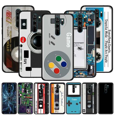 Shockproof Soft Case For Xiaomi Redmi Note 9S 9 8 8T 7 Pro 7A 8A 9A 9C 6A Thin Cover Phone Back Shell Capa Camera Cassette Music ► Photo 1/6
