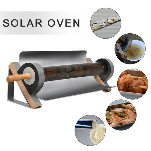 Green Solar Tube Cooker Use Of Sunlight For Outdoor BBQ Portable Solar Cooker Camping Emergency Tool Multi-functional Solar Oven ► Photo 1/6