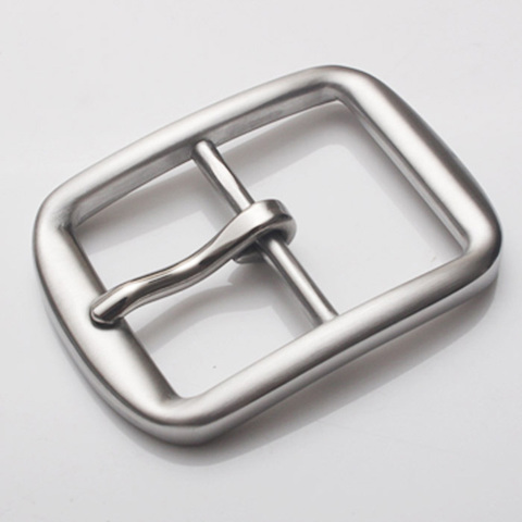 40mm Solid stainless steel Belt Buckles Pin Buckle for Men's matte/shiny Jeans trousers Business DIY Leather Craft Accessories ► Photo 1/6