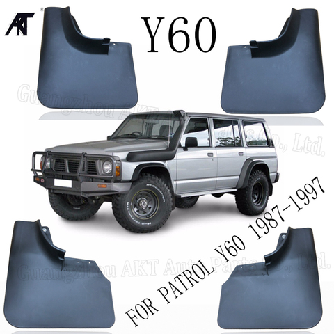 For NISSAN PATROL Y60 GQ Wagon Ute SWB 1987-1997 Splash Guards Mud Flap Mudguards Fender Set Molded Car Mud Flaps ► Photo 1/6