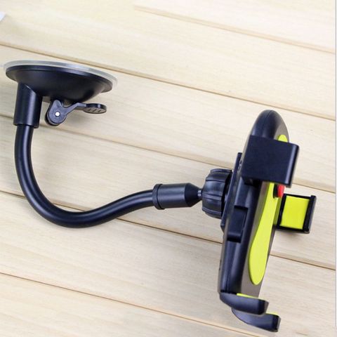 Car Smart Phone Holder Long Arm Windshield Mount Bracket Hose Automatic Lock Car Navigation Stand with Suction Cup Support YHQ ► Photo 1/6