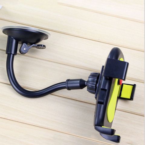 Car Smart Phone Holder Long Arm Windshield Mount Bracket Hose Automatic Lock Car Navigation Stand with Suction Cup Support YHQ ► Photo 1/6