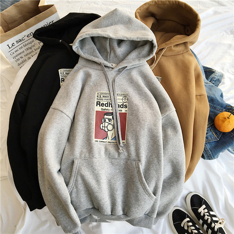 Hoody Sweatshirt Femme Harajuku Streetwear Hoodies Sweatshirts Women Long Sleeve Fleece Hoodie clothes tracksuit jacket warm ► Photo 1/6