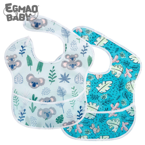 1Pcs Baby Bibs Waterproof Feeding Bibs Unisex Washable Fashion Bibs For Girls & Boys Stain and Odor Resistant Fashion Infant Bib ► Photo 1/6