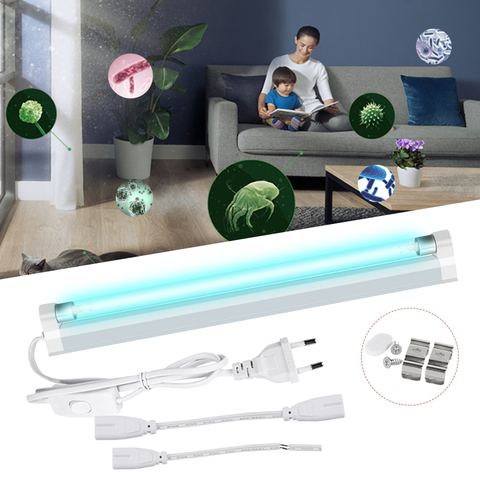 Ultraviolet Lamp Germicidal Light T5 Tube 6W 8W Sterilizer Kill Dust Mite Eliminator UV Ozone Disinfection Quartz Lamp 220V 110V ► Photo 1/6