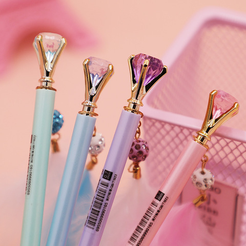 Creative Diamond Feather Pendant Mechanical Pencil 0.5mm/0.7mm Kawaii Student Stationery Kids Girls Gift School Supplies ► Photo 1/5