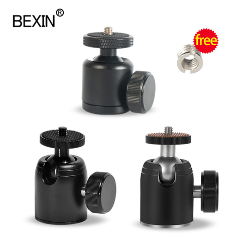 Panoramic 360 Degree Rotation Swivel Tripod Monopod Head Adapter Mount Ball Head Mini Ball Head For DSLR Camera Canon Nikon Sony ► Photo 1/6