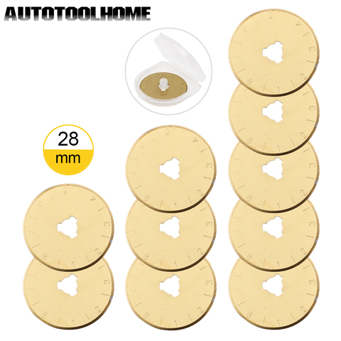 10pcs Titanium Rotary Cutter Blades 28mm 45mm 60mm Fabric Paper SKS-7 Quilting Sewing Supplies for OLFA Fiskars Rotay Cutter ► Photo 1/6