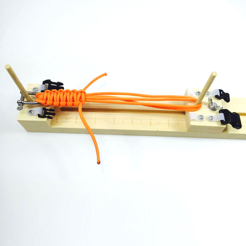 Paracord Bracelet Jig Wristband Maker Wood DIY Knitting Wristband Knitting Tool Braided Parachute Cord Weaving Tools ► Photo 1/6