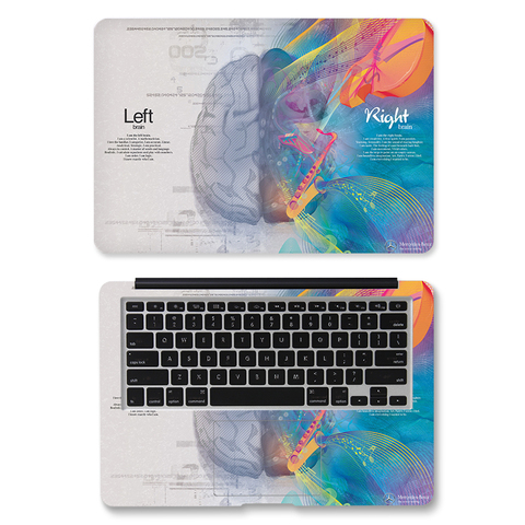 DIY Left Right Brain Laptop Skin Laptop Sticker 12/13/14/15/17 inch Laptop for Air/Pro 13 Dell Lenovo HP Laptop Skin Decorat ► Photo 1/6