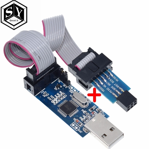 1PCS Great IT USBASP USBISP AVR Programmer USB ISP USB ASP ATMEGA8 ATMEGA128 Support Win7 64 ► Photo 1/6