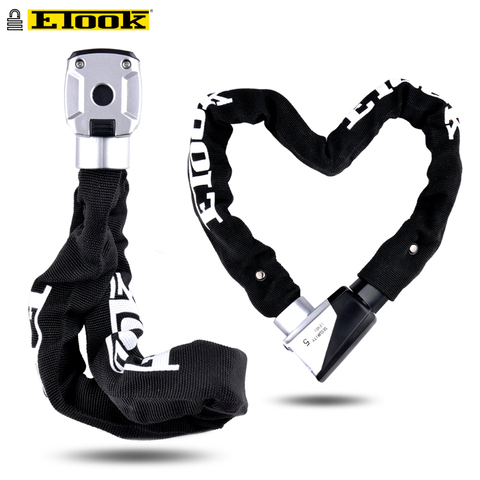 ETOOK Bike Chain Lock Security Anti-theft Bicycle Lock Chain with Keys Lengthen Chain Lock for Motorcycle Bicycle Accessories ► Photo 1/6