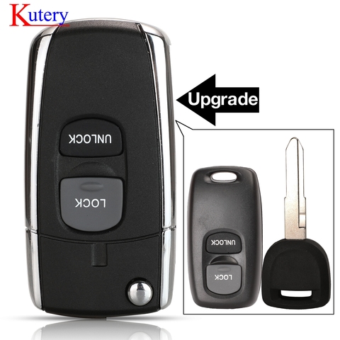 kutery upgrade modified Folding Flip Car Key Shell  for MAZDA 2 3 6 626 323 Blank Blade Key Replacement Cover Case Fob ► Photo 1/6