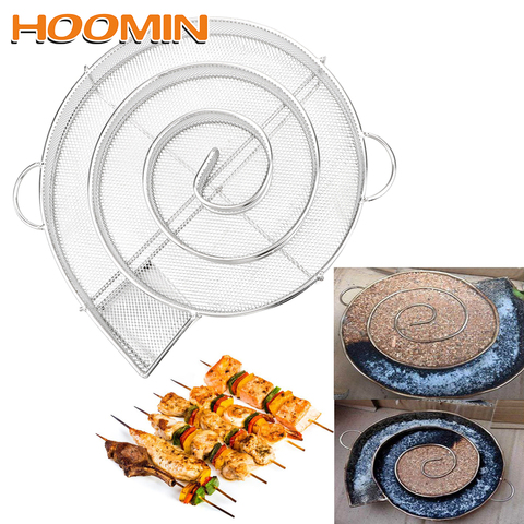 HOOMIN Cold Smoke Generator Smoker Wood Dust Hot Chip Smoking Box Steel Barbecue Grill  Smoker Salmon Bacon Fish Mini Apple Wood ► Photo 1/5